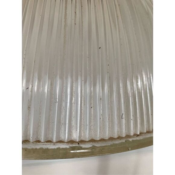 Vintage Holophane Dome 14” Pendant Light Fixture - Picture 3 of 5